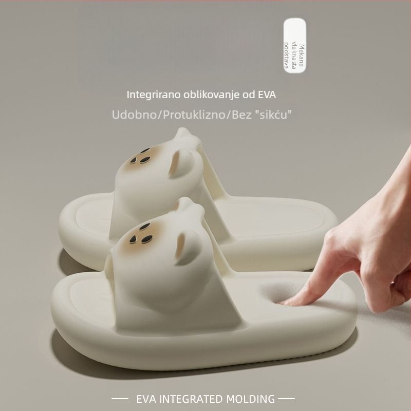 Dječje papuče Rascal Rabbit s karikaturom, EVA gornji dio i EVA potplat, za djecu 1–3 godina