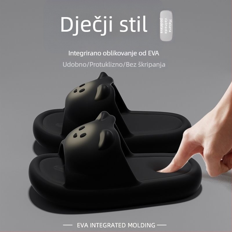 Dječje papuče Rascal Rabbit s karikaturom, EVA gornji dio i EVA potplat, za djecu 1–3 godina