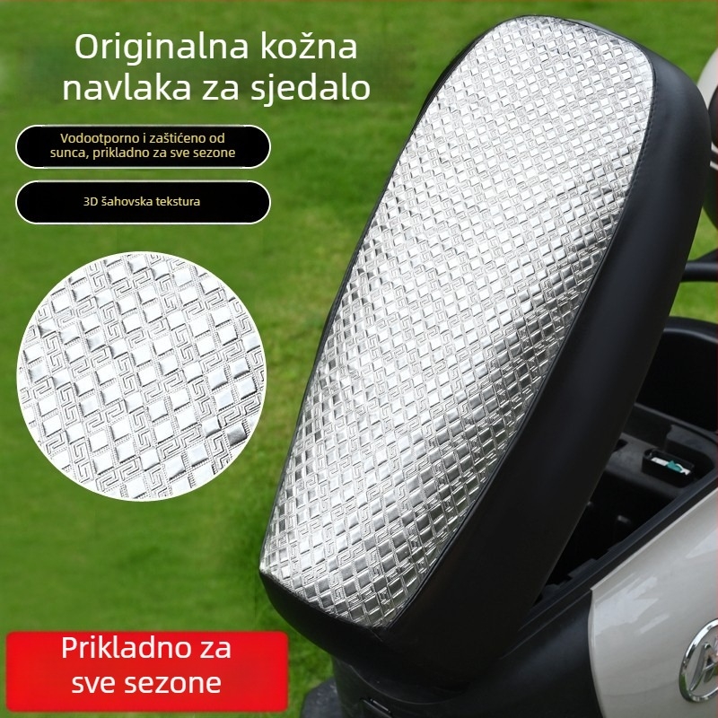 Kožna navlaka za sjedalo električnog vozila — sve sezone, bez nadjeva, bez loga