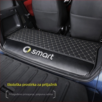 Podložak prtljažnika Mercedes-Benz Smart za modele 2009–2014, potpuno pokriven dekorativnom presvlakom