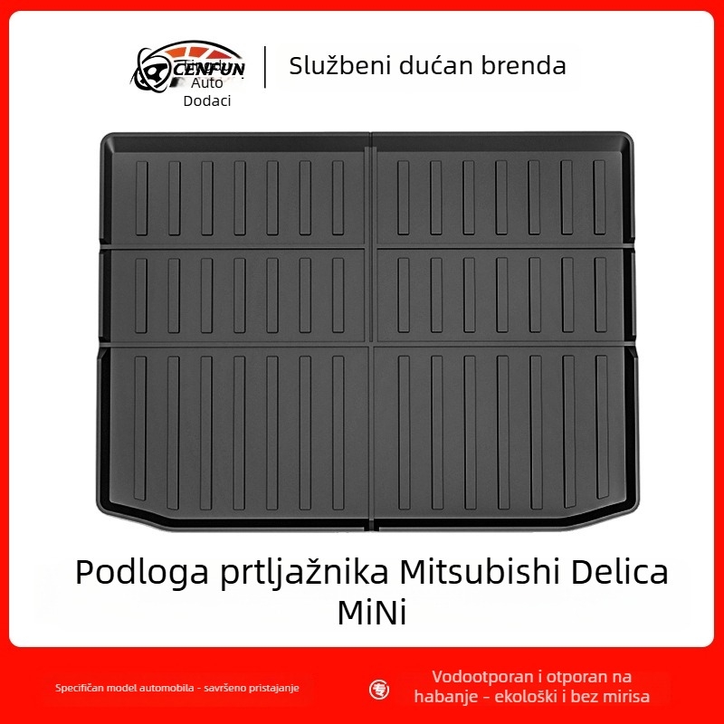 Mat prtljažnika za Mitsubishi Delica MiNi, TPE, bez mirisa, vodootporan