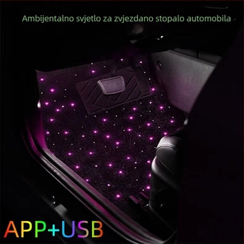 UM099 Unutarnja LED dekorativna svjetla za automobil s zvjezdanim nebom, USB napajanje, 5V 1W