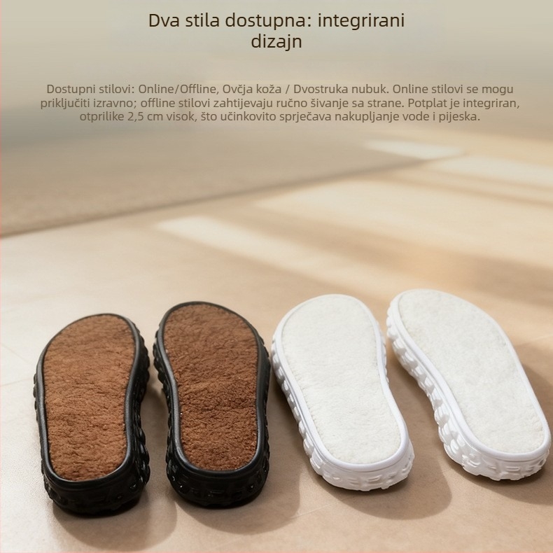 Nothing QD8886 Zimske tenisice s EVA potplatom, tople pletene casual tenisice za muškarce i žene