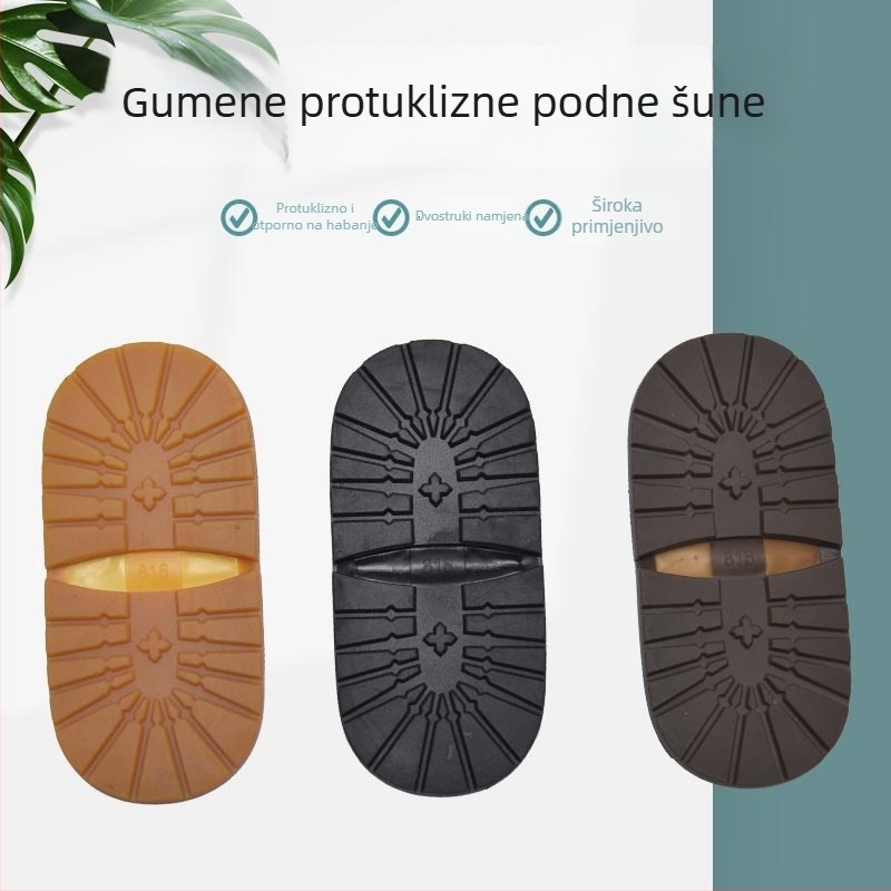Popravne plasti cipela od gume s motivom šljive, za prednji dio i potplat, YiQiu marka, pogodno za sve sezone