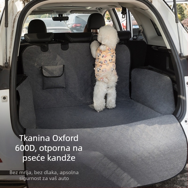 Kućna prostirka za automobil, za prtljažnik SUV, vodootporna Oxford tkanina, prozračna, jednostavna instalacija, za male pse