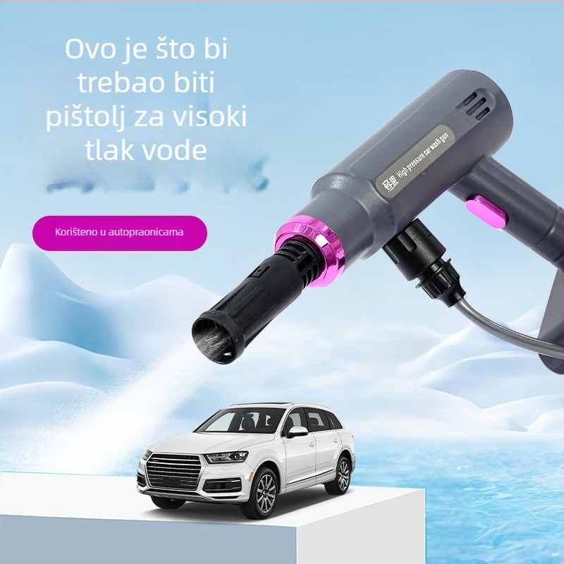 Bežični uređaj za pranje automobila s litijskom baterijom i pištolom visokog tlaka — ABS kućište, 21V, 260W, maksimalni protok 8 L/min, maksimalni tlak 50 Bar, model RG-15