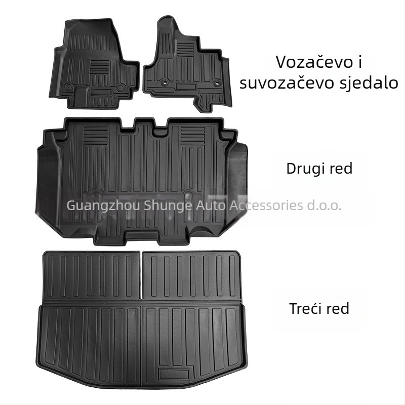 Shun Song TPE podloga za stopala za Honda N-Box JF5/JF6 s tiskanim logom