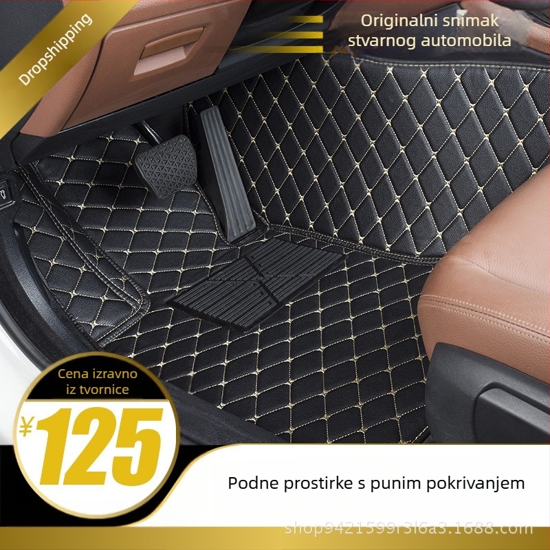 Imperial Cheng kožne automobilske prostirke s logotipom, prilagodljive