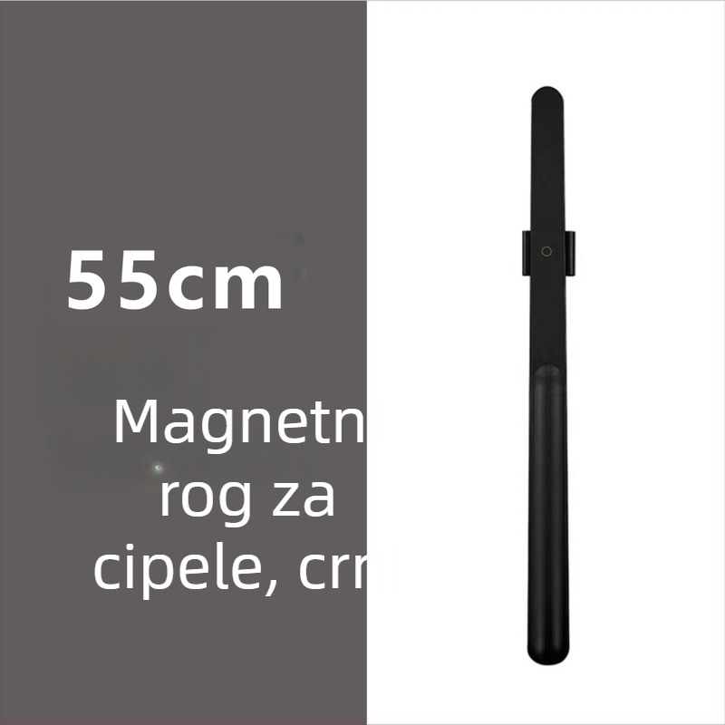  magnetska cipela s dugim držačem u boji oraha, drveni štap, 55–70 cm – jednostavno obuvanje za trudnice i starije osobe