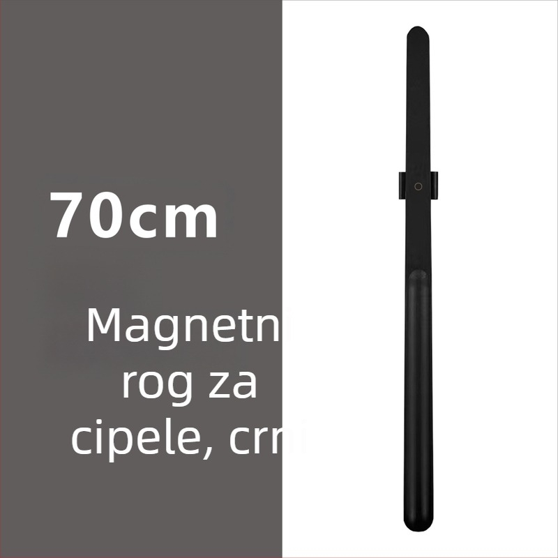  magnetska cipela s dugim držačem u boji oraha, drveni štap, 55–70 cm – jednostavno obuvanje za trudnice i starije osobe