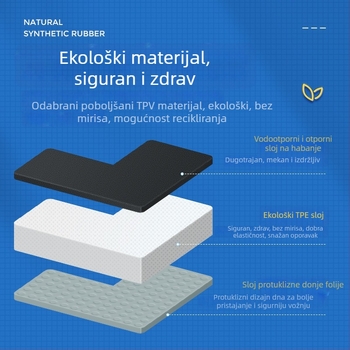 Prtljažni tepih za Alpine 8, vodootporan, otporan na ogrebotine i habanje, od TPE materijala