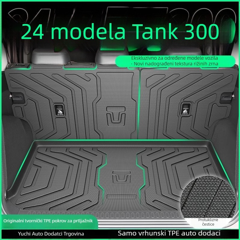 Podloga za prtljažnik Great Wall Tank 300, TPE, kompatibilna s 24 modela Tank 300