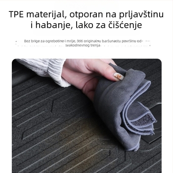 Tesla Model Y prostirka za prtljažnik i jastuk naslona zadnjeg sjedala (Materijal: TPE; Prilagodba: Da; Ovlaštena privatna marka: Da; Kompatibilnost: Model Y; Kvaliteta: Izvrsna)