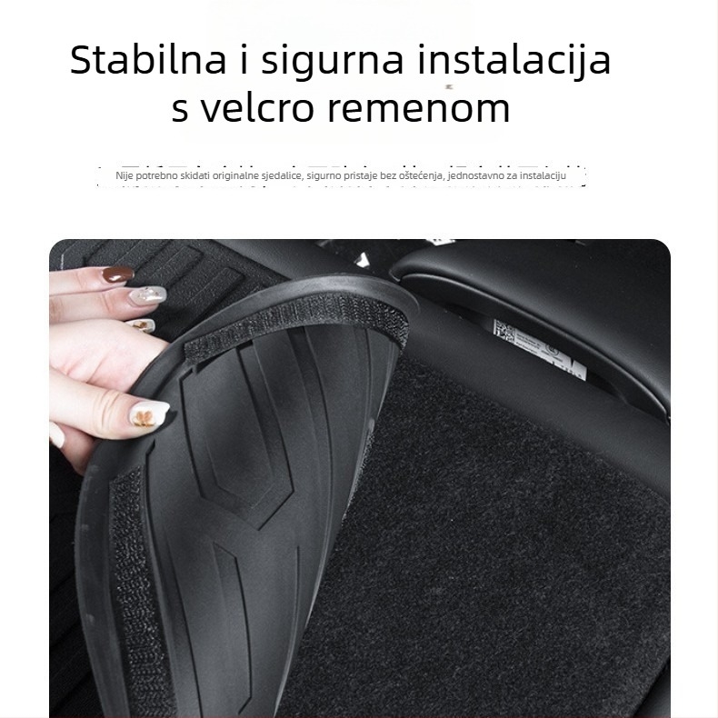 Tesla Model Y prostirka za prtljažnik i jastuk naslona zadnjeg sjedala (Materijal: TPE; Prilagodba: Da; Ovlaštena privatna marka: Da; Kompatibilnost: Model Y; Kvaliteta: Izvrsna)