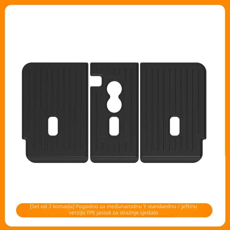 Tesla Model Y prostirka za prtljažnik i jastuk naslona zadnjeg sjedala (Materijal: TPE; Prilagodba: Da; Ovlaštena privatna marka: Da; Kompatibilnost: Model Y; Kvaliteta: Izvrsna)