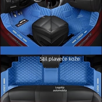 Kožne prostirke za automobil za posebne modele, prilagodljive, s ispisanim logom