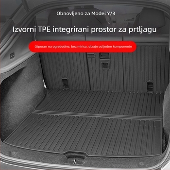 Integrirani tepih prtljažnika s jastučićem naslona za Tesla Model Y i Model 3