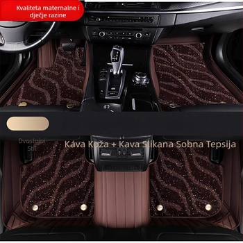 Automobilska prostirka za pod - koža, horizontalne pruge sa zvjezdanim nebom, 4 kg, podrijetlo Hebei, namijenjeno za određeni automobil, za Changan