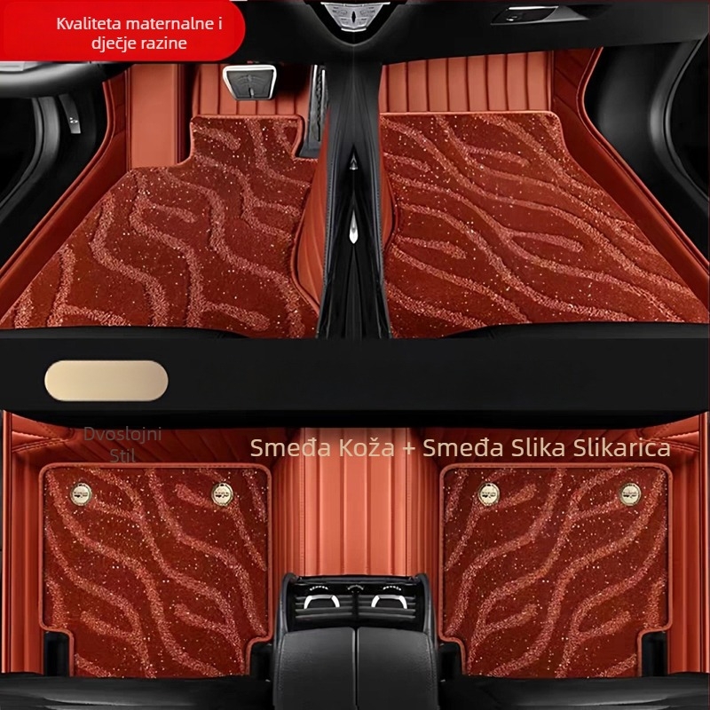 Automobilska prostirka za pod - koža, horizontalne pruge sa zvjezdanim nebom, 4 kg, podrijetlo Hebei, namijenjeno za određeni automobil, za Changan