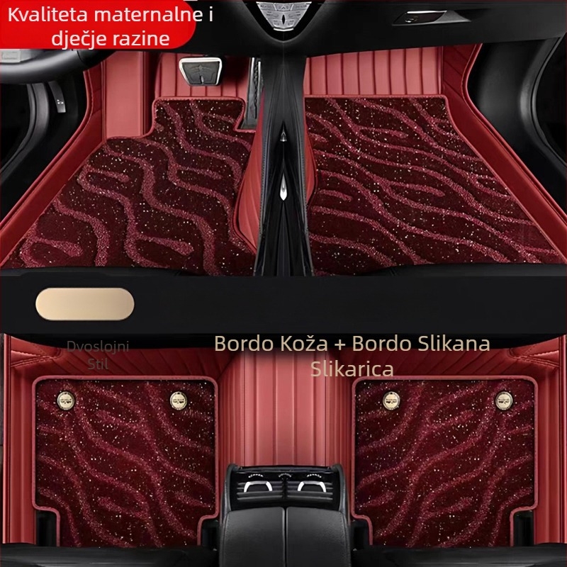 Automobilska prostirka za pod - koža, horizontalne pruge sa zvjezdanim nebom, 4 kg, podrijetlo Hebei, namijenjeno za određeni automobil, za Changan