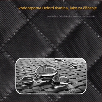 Auto prostirka za kućne ljubimce od Oxford platna – Bymaocar, visoke kvalitete, univerzalna za SUV prtljažnik, s pretincom za pohranu
