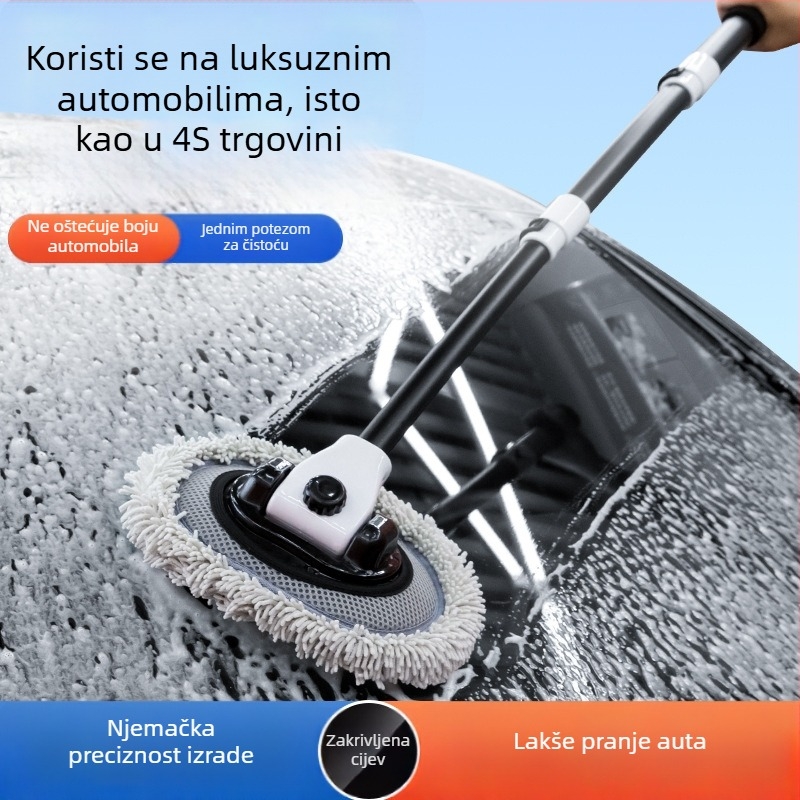 Mop za pranje automobila s zakrivljenom ručkom i mekanim vlaknima; materijal: Snow nylon aluminum alloy; marka: Pumai