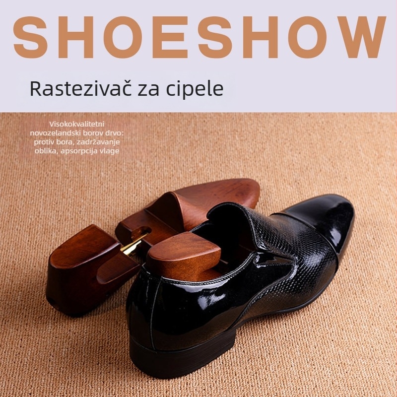 Drveni proširivač za cipele, izvlačni, za kožne cipele, model XD5261, za sve sezone