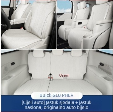 Ventilirani jastučić za sjedalo, univerzalni za Buick GL8 PHEV 2024, četiri sezone – unutarnji automobilski dodatak