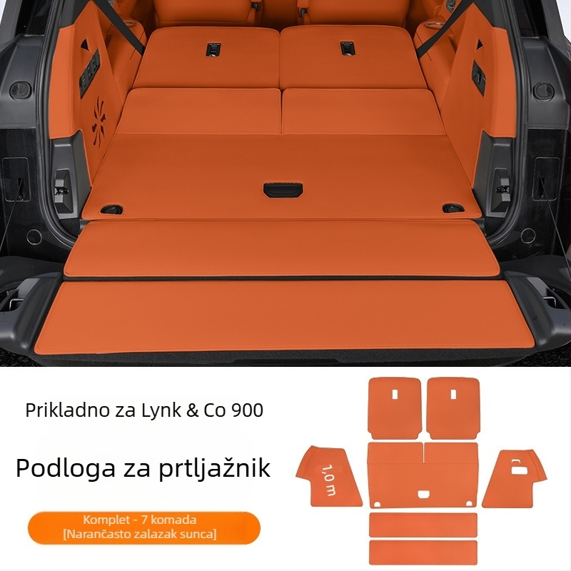 Kožna prostirka prtljažnika za Lynk & Co 900 – potpuno pokriće, dekorativni auto dodatak