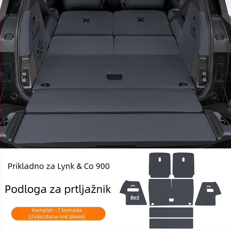 Kožna prostirka prtljažnika za Lynk & Co 900 – potpuno pokriće, dekorativni auto dodatak