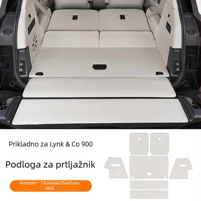 Kožna prostirka prtljažnika za Lynk & Co 900 – potpuno pokriće, dekorativni auto dodatak