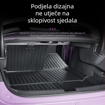 Matrica za prtljažnik Xiaomi SU7 – jednopojediná PVC, potpuno pokriće, vodootporna i otporna na habanje