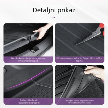 Matrica za prtljažnik Xiaomi SU7 – jednopojediná PVC, potpuno pokriće, vodootporna i otporna na habanje