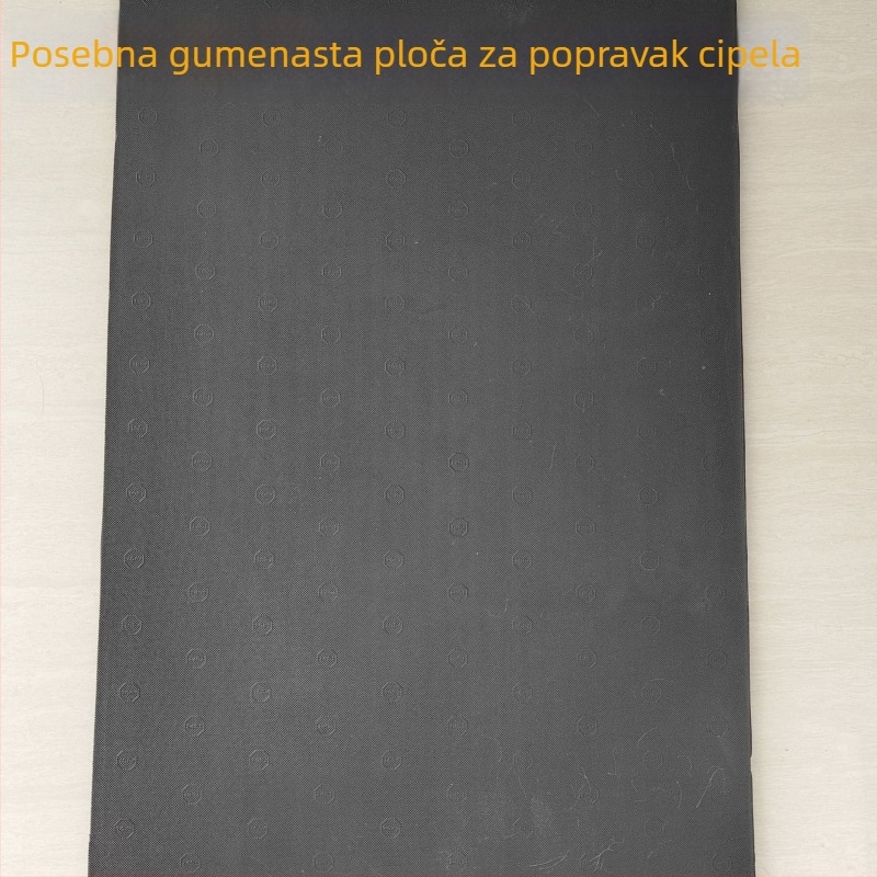 Gumena pločica za petu – otporna na habanje, protuklizna, elastična, tiha; pogodna za kožne cipele, sandale, svakodnevnu obuću i zimsku obuću