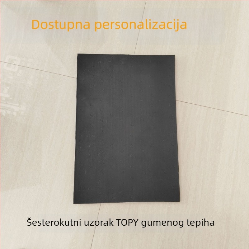 Gumena pločica za petu – otporna na habanje, protuklizna, elastična, tiha; pogodna za kožne cipele, sandale, svakodnevnu obuću i zimsku obuću