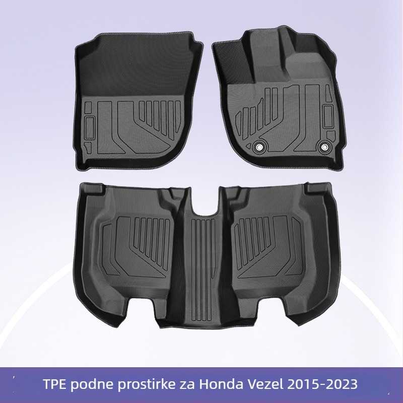 Honda Vezel (2015-2023) automobilski tepih za pod, 3D za sva vremena, materijal: TPE; marka: 3K; kompatibilnost: posebni automobili; prilagodba: dostupna