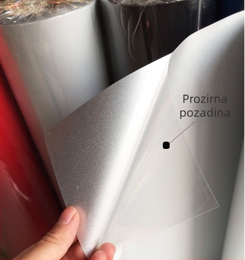 Automobilska naljepnica za karoseriju s ljepilom — reflektirajući film, gravirani film, prozirna podloga, marka Road to Automobile Supplies
