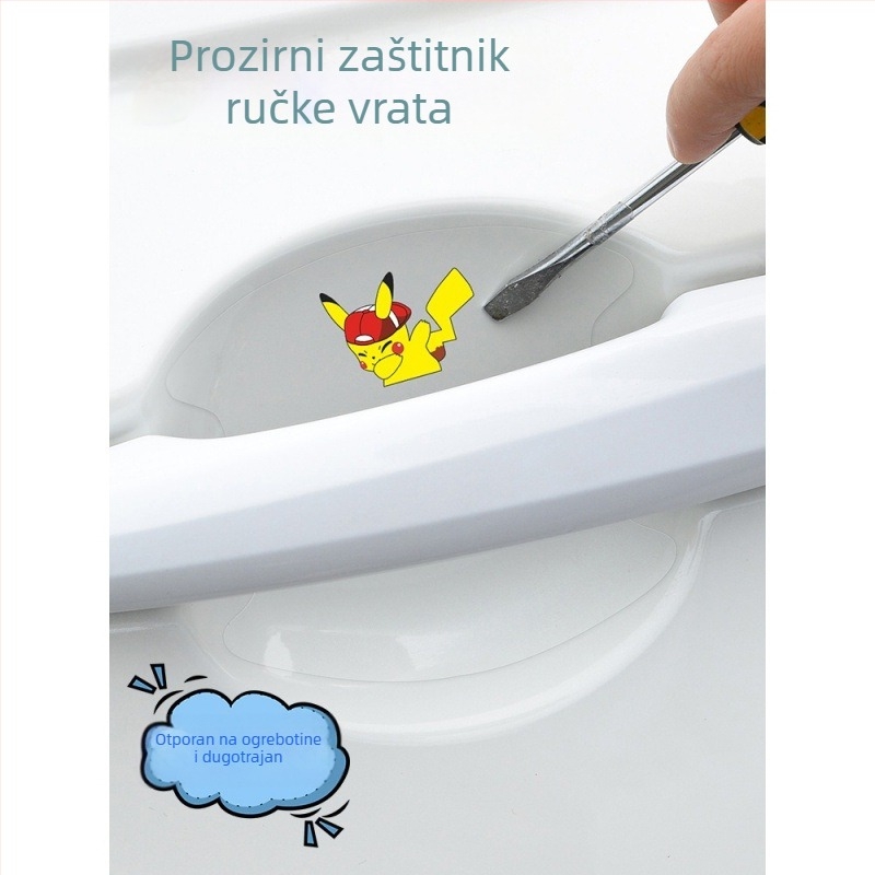 TPU zaštitni film za kvaku i okolinu vrata automobila - otporan na ogrebotine, prilagodljiv uzorak