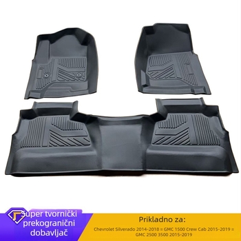 Prilagođene presvlake za pod Chevrolet Silverado 2014-2018 s otiskom logotipa, mogućnošću prilagodbe i latex podnim oblogama