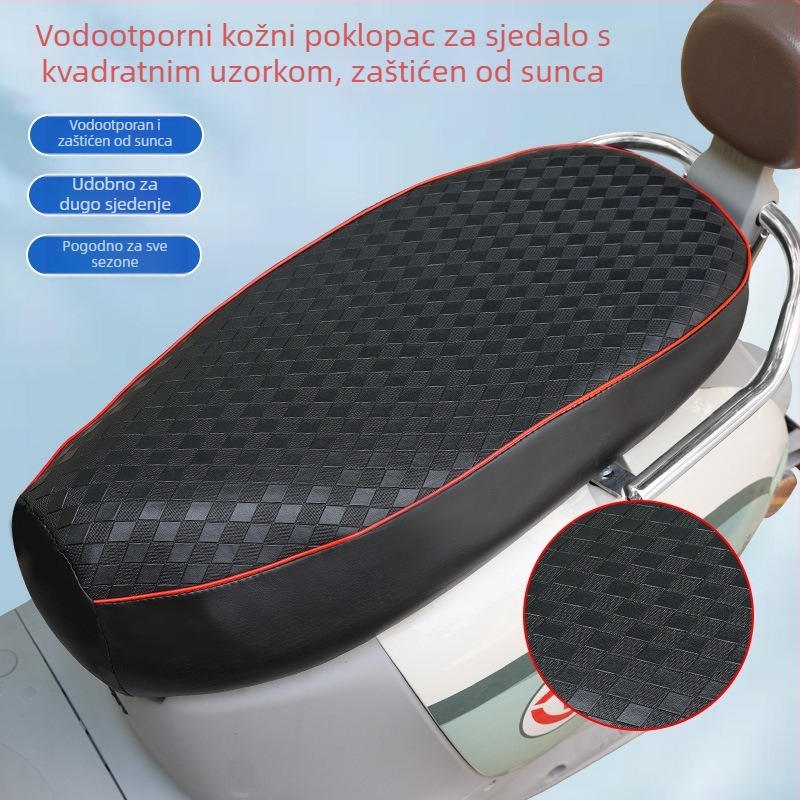 Kožni navlaka za sjedalo za električna vozila i motocikle, vodootporna i s debelim punjenjem