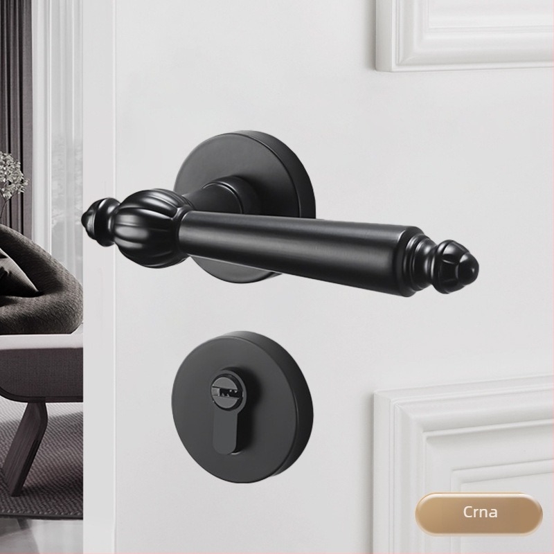 Dijeljena brava za vrata, aluminijska legura, tihi rad, za vrata spavaće sobe, otključavanje ključem