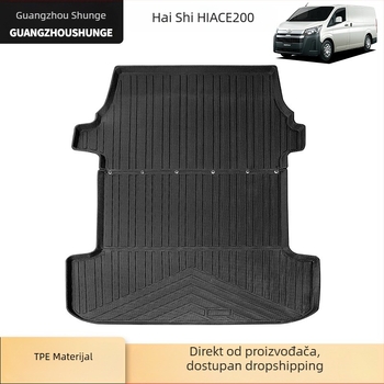 Matrica za prtljažnik Toyota Hiace 200 Series, gumena, protuklizna, bez mirisa, ekološki prihvatljivo