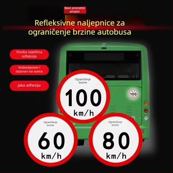 Reflektirajući logotip za vozila — samoljepljivi reflektirajući film, jaka adhezija, za glatke površine, uzorak figure