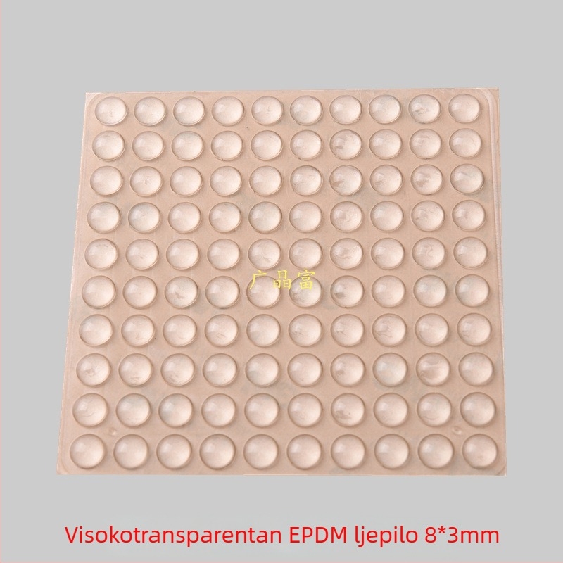 EPDM prozirne samoljepljive podloške za vrata i ormariće — smanjenje buke, apsorpcija udaraca, protuklizna brtvila; pogodno za elektroniku, namještaj, čajne setove i rukotvorine; podrijetlo: Kina kontinentalna