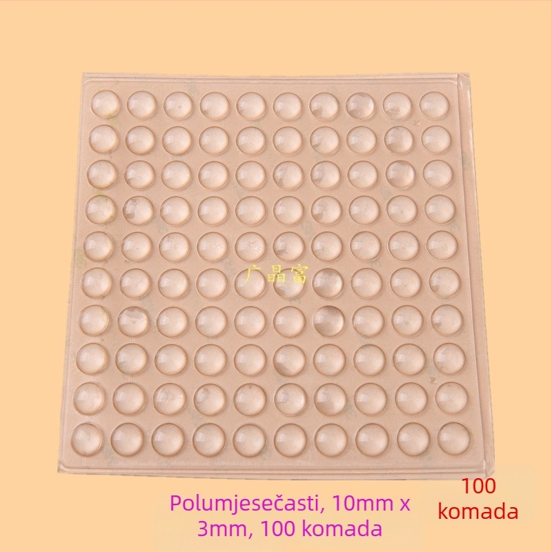 EPDM prozirne samoljepljive podloške za vrata i ormariće — smanjenje buke, apsorpcija udaraca, protuklizna brtvila; pogodno za elektroniku, namještaj, čajne setove i rukotvorine; podrijetlo: Kina kontinentalna