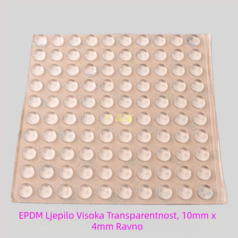 EPDM prozirne samoljepljive podloške za vrata i ormariće — smanjenje buke, apsorpcija udaraca, protuklizna brtvila; pogodno za elektroniku, namještaj, čajne setove i rukotvorine; podrijetlo: Kina kontinentalna