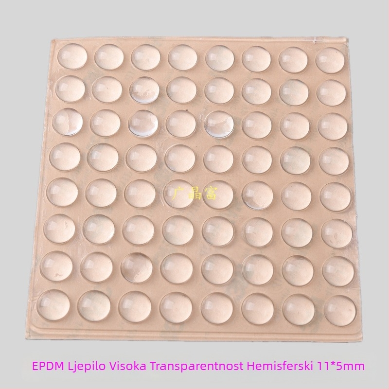 EPDM prozirne samoljepljive podloške za vrata i ormariće — smanjenje buke, apsorpcija udaraca, protuklizna brtvila; pogodno za elektroniku, namještaj, čajne setove i rukotvorine; podrijetlo: Kina kontinentalna