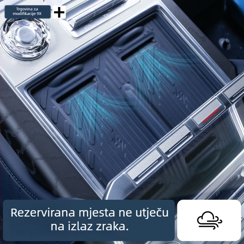 Bežični silikonasti jastučić za Zeekr 9X središnja konzola, silikon materijal, montaža statičkim ljepilima