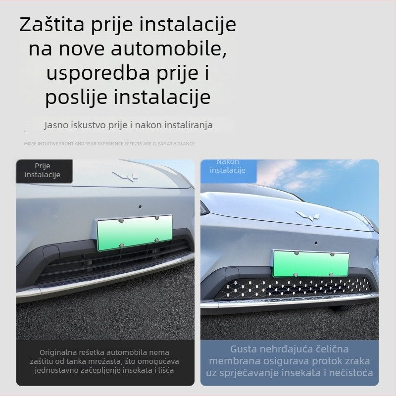 Mreža protiv kukaca u motoru za Wuling Bingo S – potpuno pokrivanje, dijamantna rešetka s kopčom, zvjezdasti uzorak, mogućnost prilagodbe