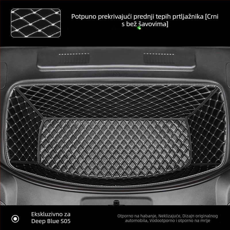 Prednji tepih za prtljažnik za Changan Deep Blue S05, prednji pretinac i okružni skladišni podložak, otporan na prljavštinu